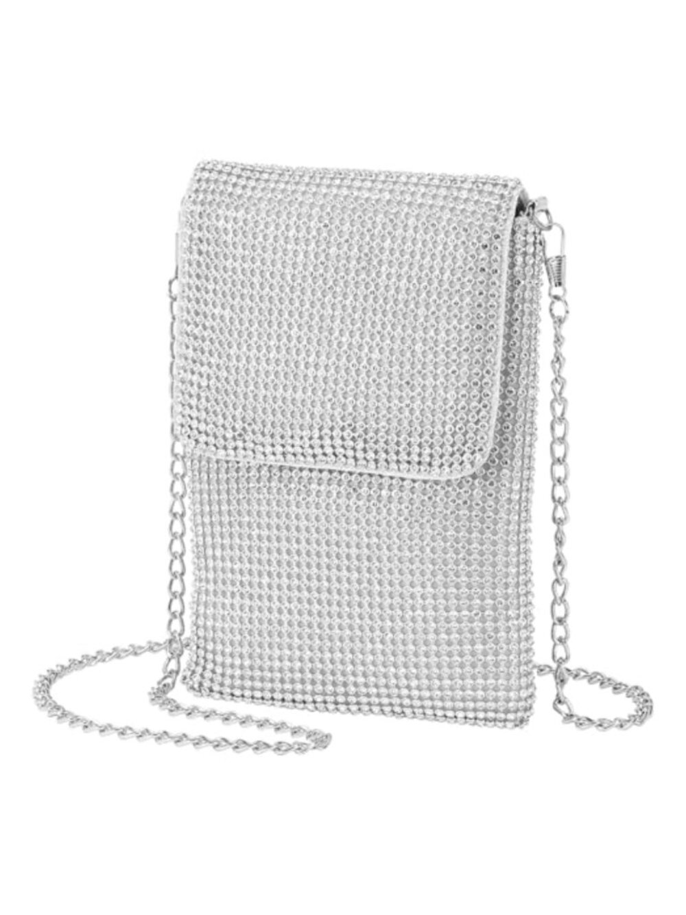 Rhinestone Clutch Crossbody Shoulder Bag Evening Purse Detachable Strap